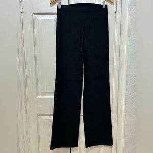Rosie Pope Maternity Medium Black Stretch Panel Fitted Hight Rise Boot Cut Pants